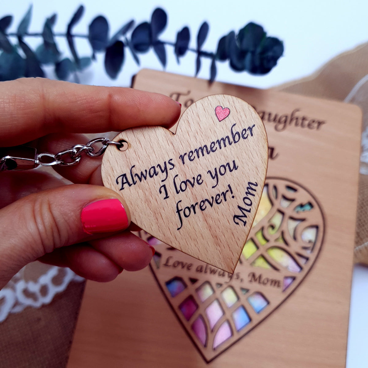 Personalized Wooden Book to My Daughter