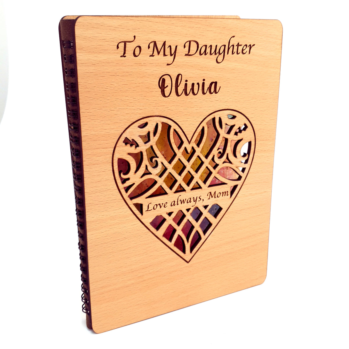 Personalized Wooden Book to My Daughter
