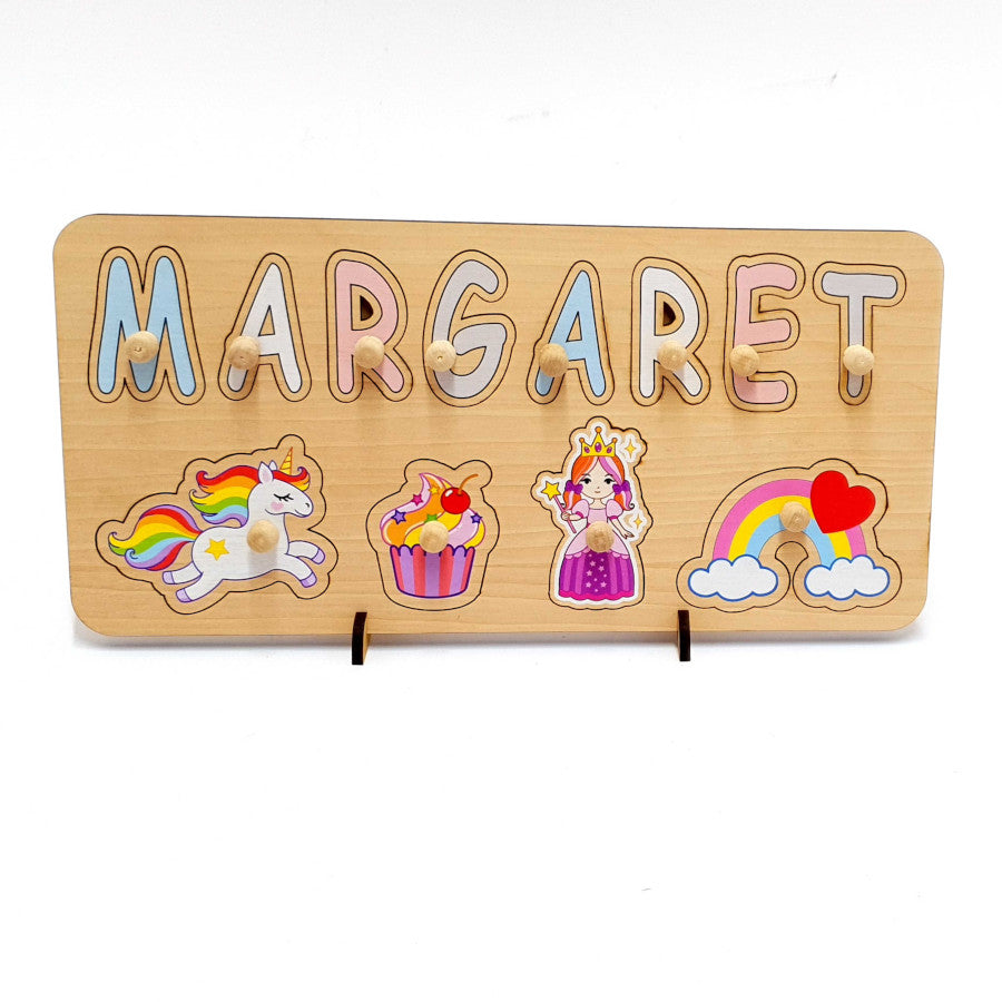 Personalized Princess Wooden Puzzle- Gift for Kids