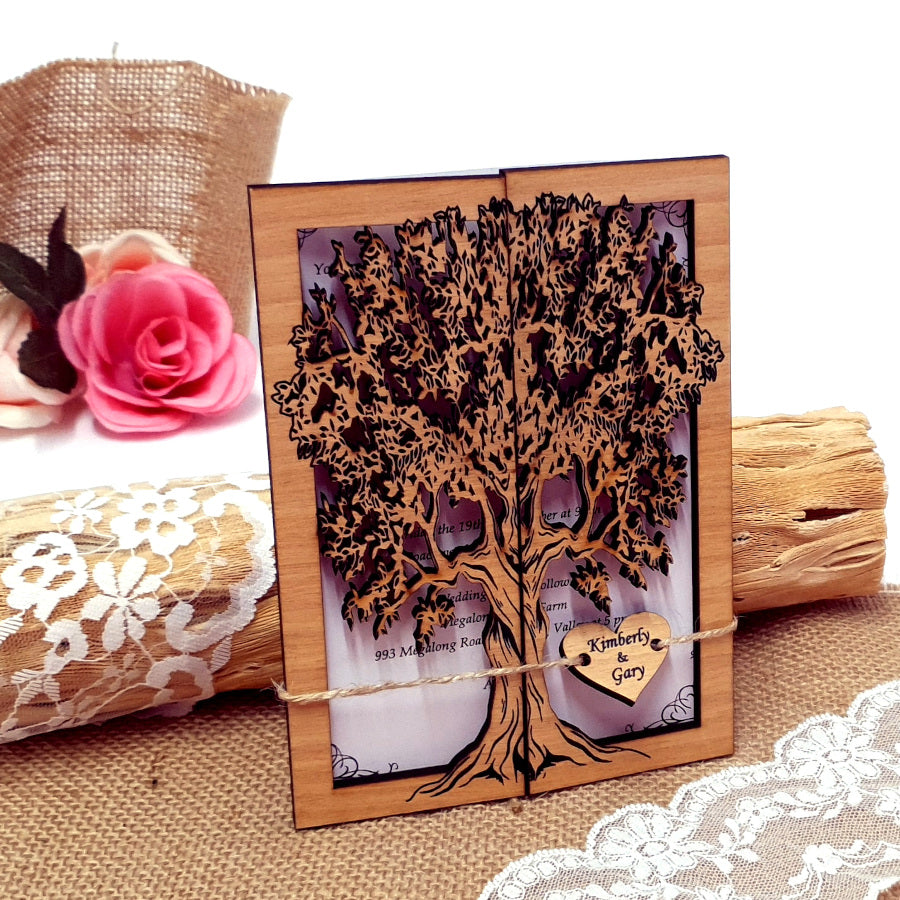 Forest Wedding Invitation, Nature invitations. Autumn wedding invitations