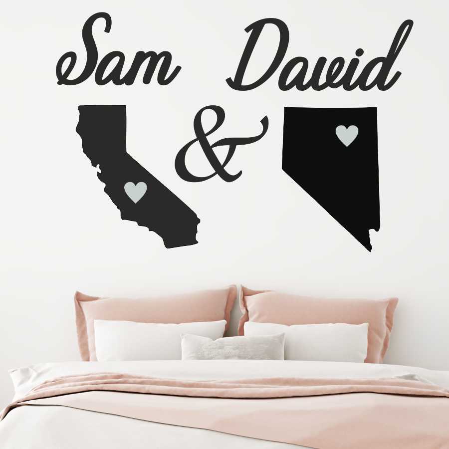 State Love Bedroom Wall Decor- Wood or Acrylic – familyrootslove