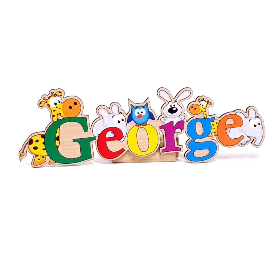 baby bedroom door sign animals