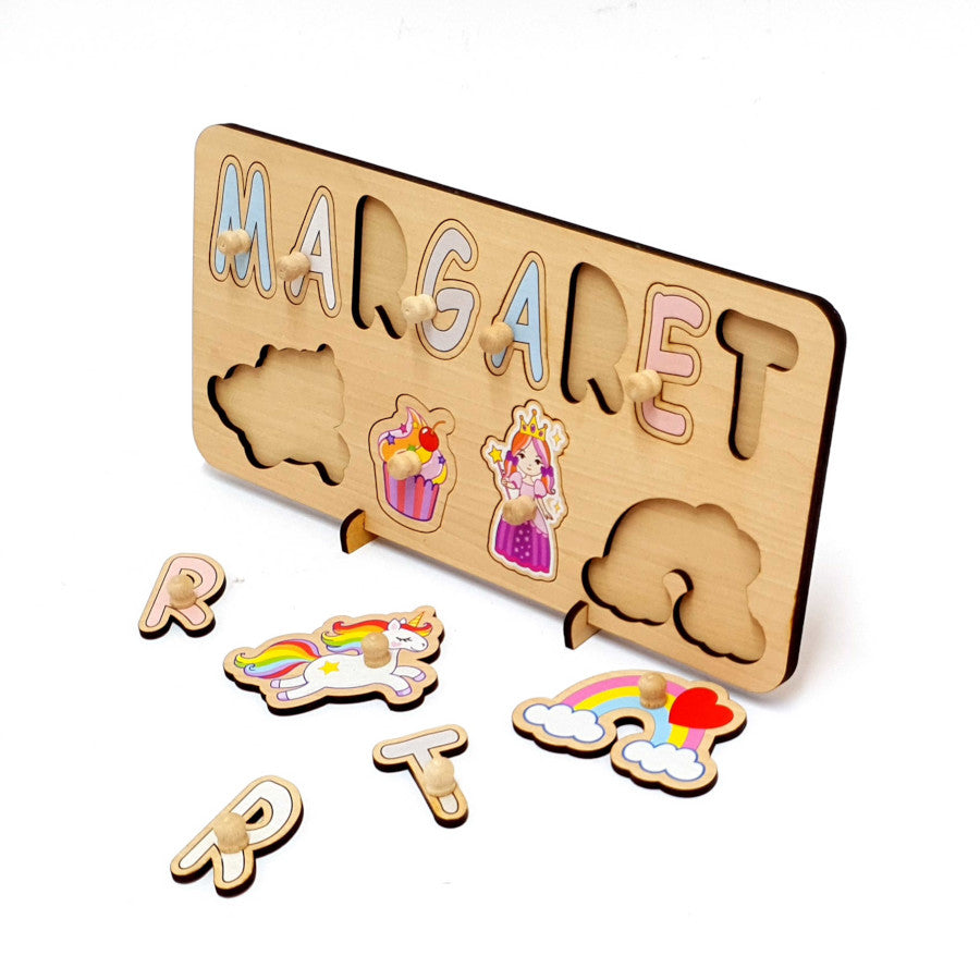 Personalized Princess Wooden Puzzle- Gift for Kids