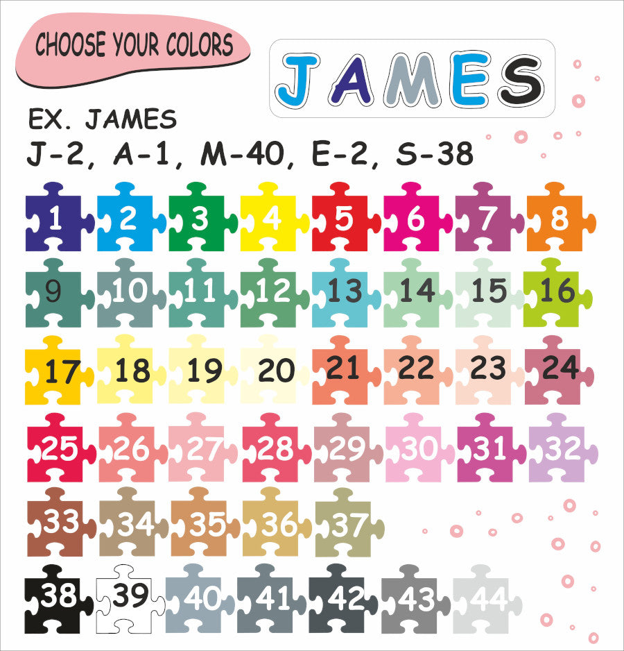 Personalized Wooden Puzzle with your Kids Name